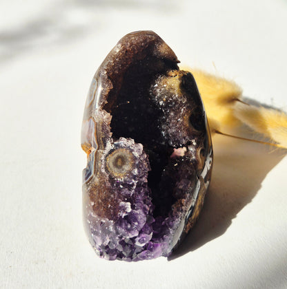 XL Gemstone Raw Amethyst Cathedral Cluster – #13 1542 grams
