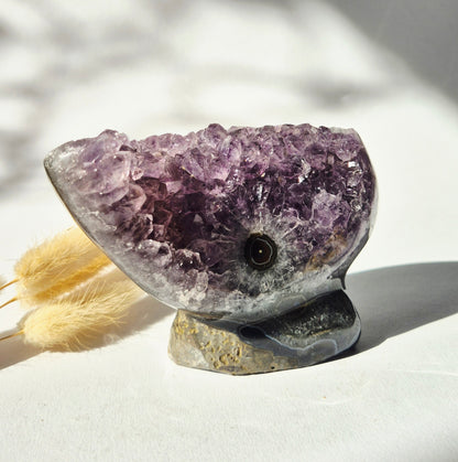 Amethyst Eye #4 – Crystal Eye Amethist Freeform – 479g