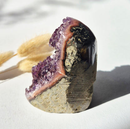 XL Gemstone Raw Amethyst Cathedral Cluster – #13 1542 grams