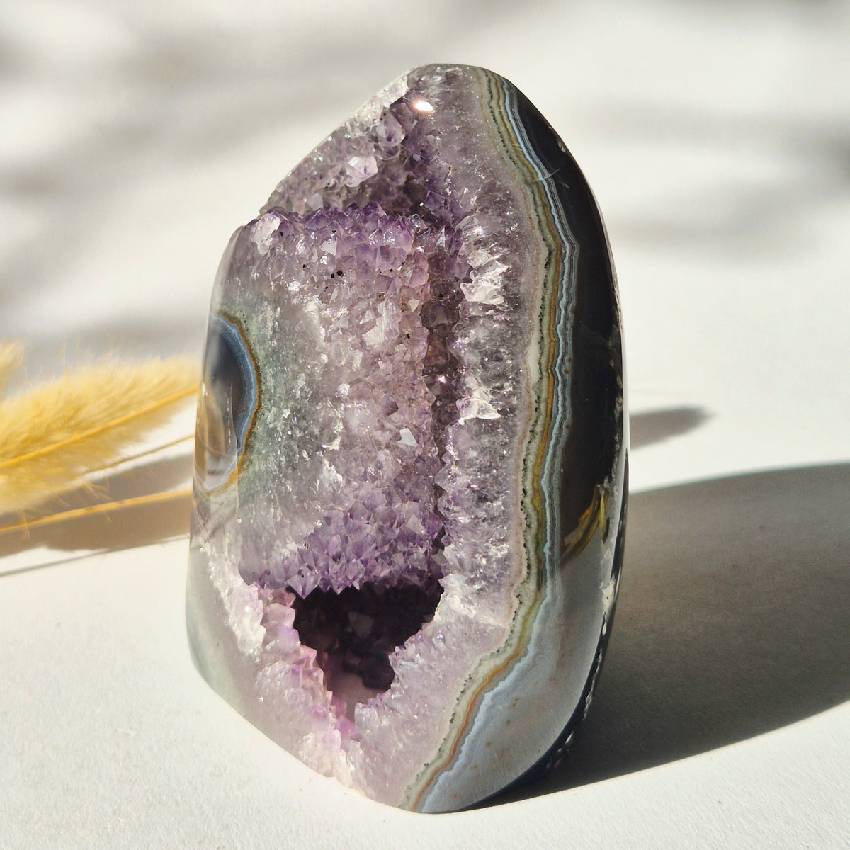 XL Gemstone Raw Amethyst Cathedral Cluster – #13 1542 grams
