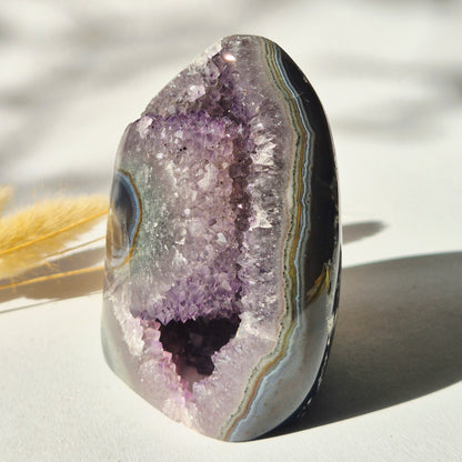 XL Gemstone Raw Amethyst Cathedral Cluster – #13 1542 grams