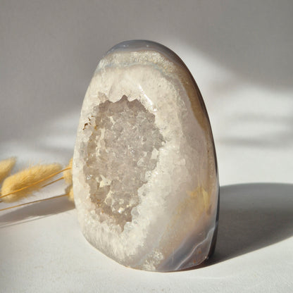 Agaat Druzy Geode Freeform uit Uruguay – 759 g