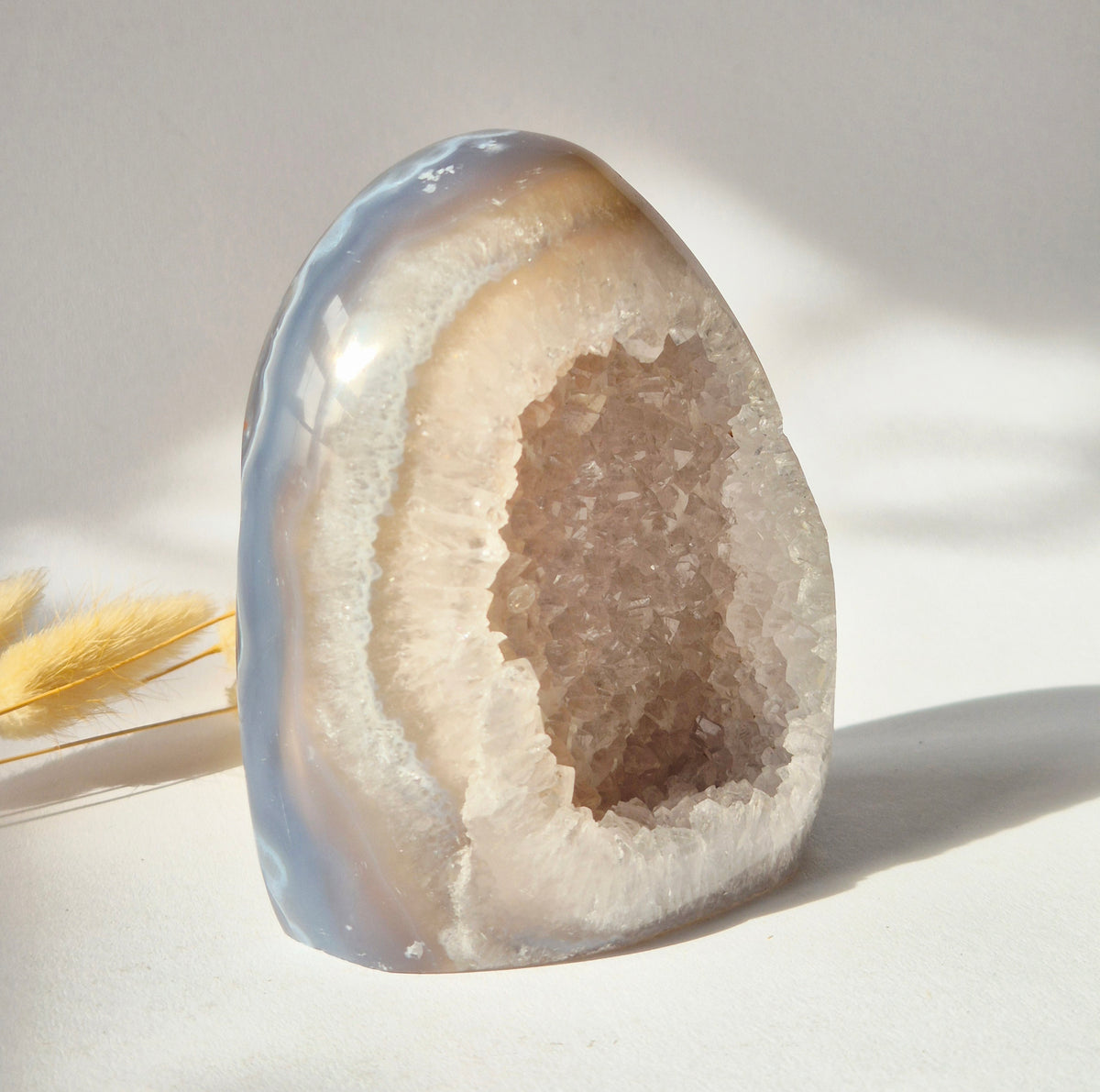 Agaat Druzy Geode Freeform uit Uruguay – 759 g