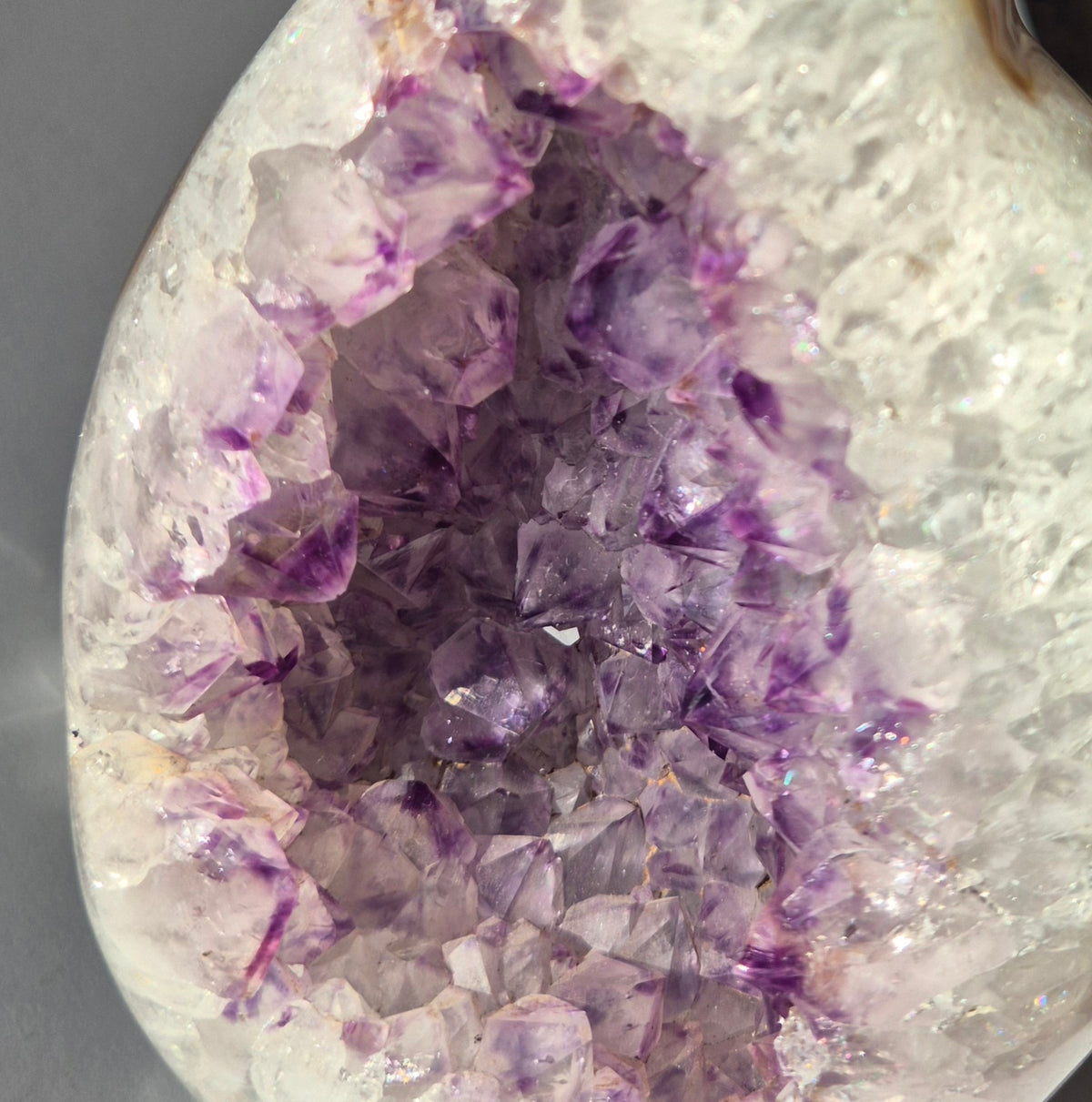 Amethist Geode Flame met Agaat – 1545 g