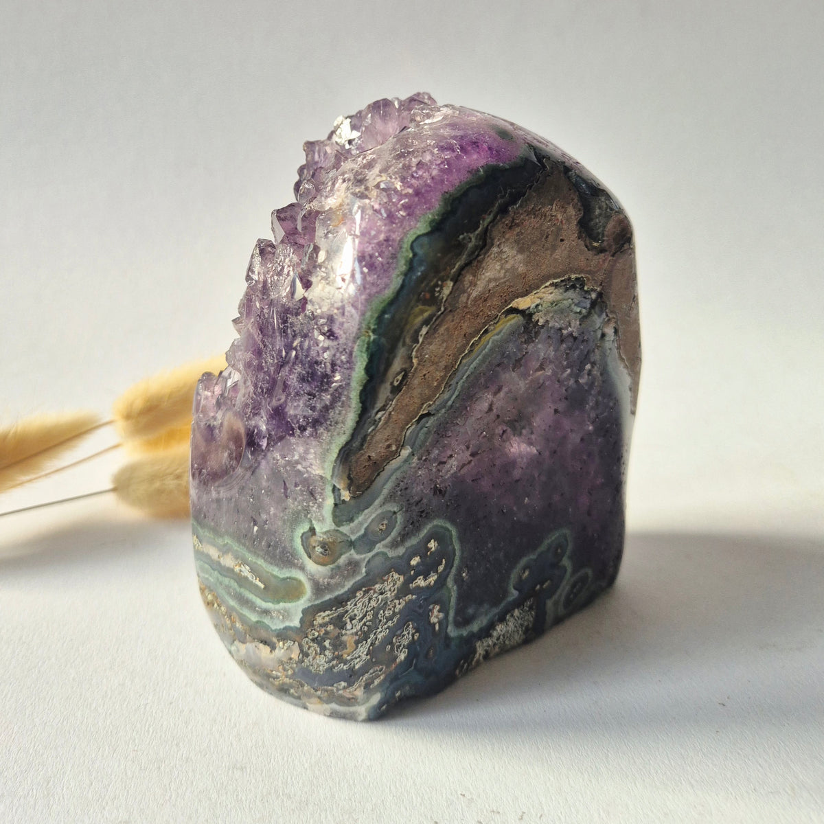 XL Edelstein Roher Amethyst Kathedralencluster – Nr. 13 1542 Gramm
