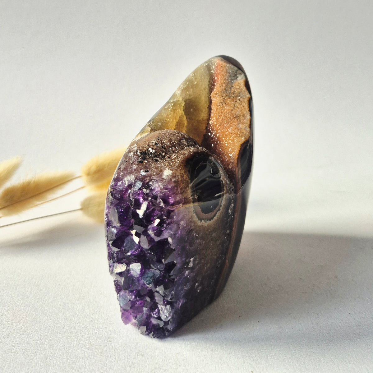 XL Gemstone Raw Amethyst Cathedral Cluster – #13 1542 grams