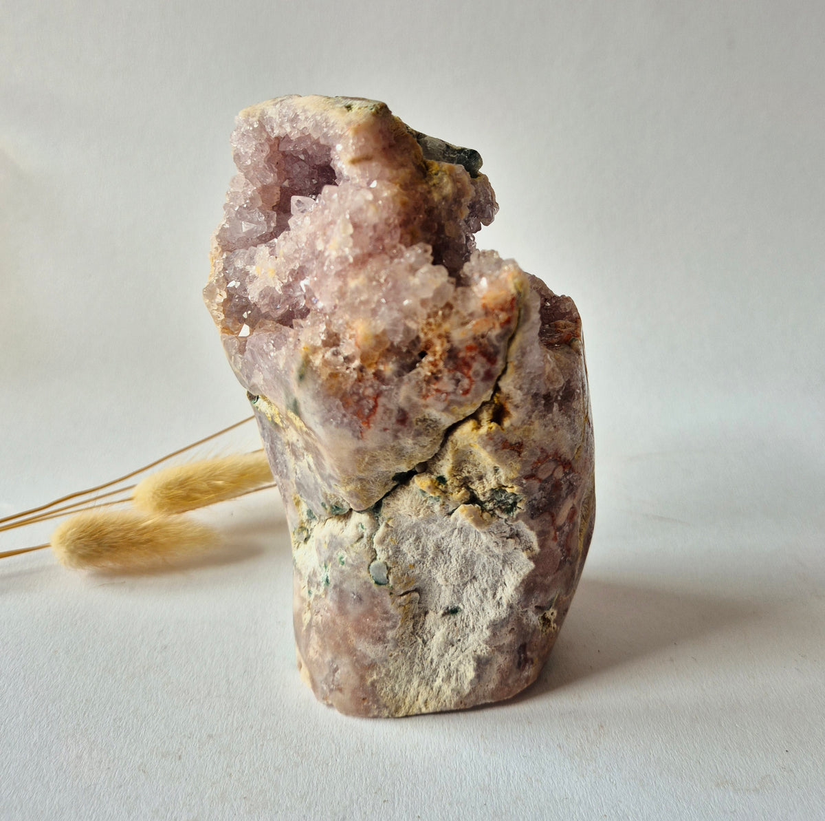 Roze Amethist Druzy Freeform 738gram – Natuurlijke Pink Amethyst uit Brazilië