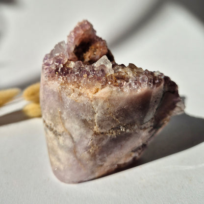 Roze Amethist Druzy Freeform 532gram – Natuurlijke Pink Amethyst uit Brazilië