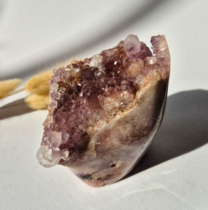 Roze Amethist Druzy Freeform 532gram – Natuurlijke Pink Amethyst uit Brazilië