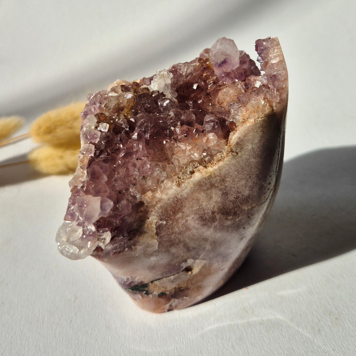Roze Amethist Druzy Freeform 532gram – Natuurlijke Pink Amethyst uit Brazilië