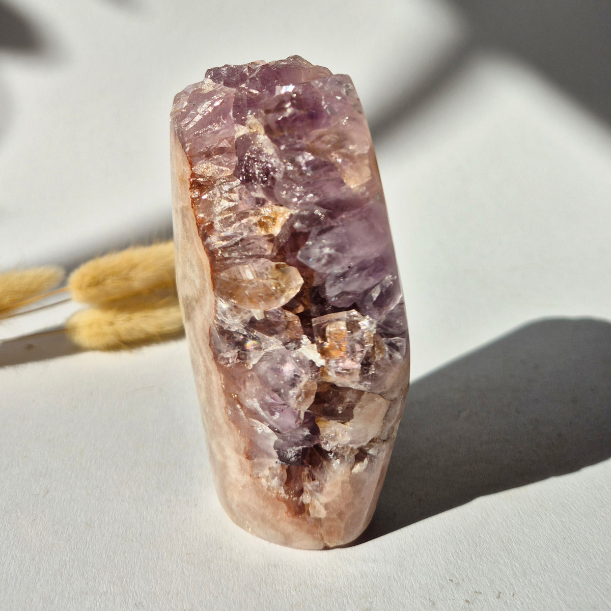 Roze Amethist Druzy Freeform 433gram – Natuurlijke Pink Amethyst uit Brazilië
