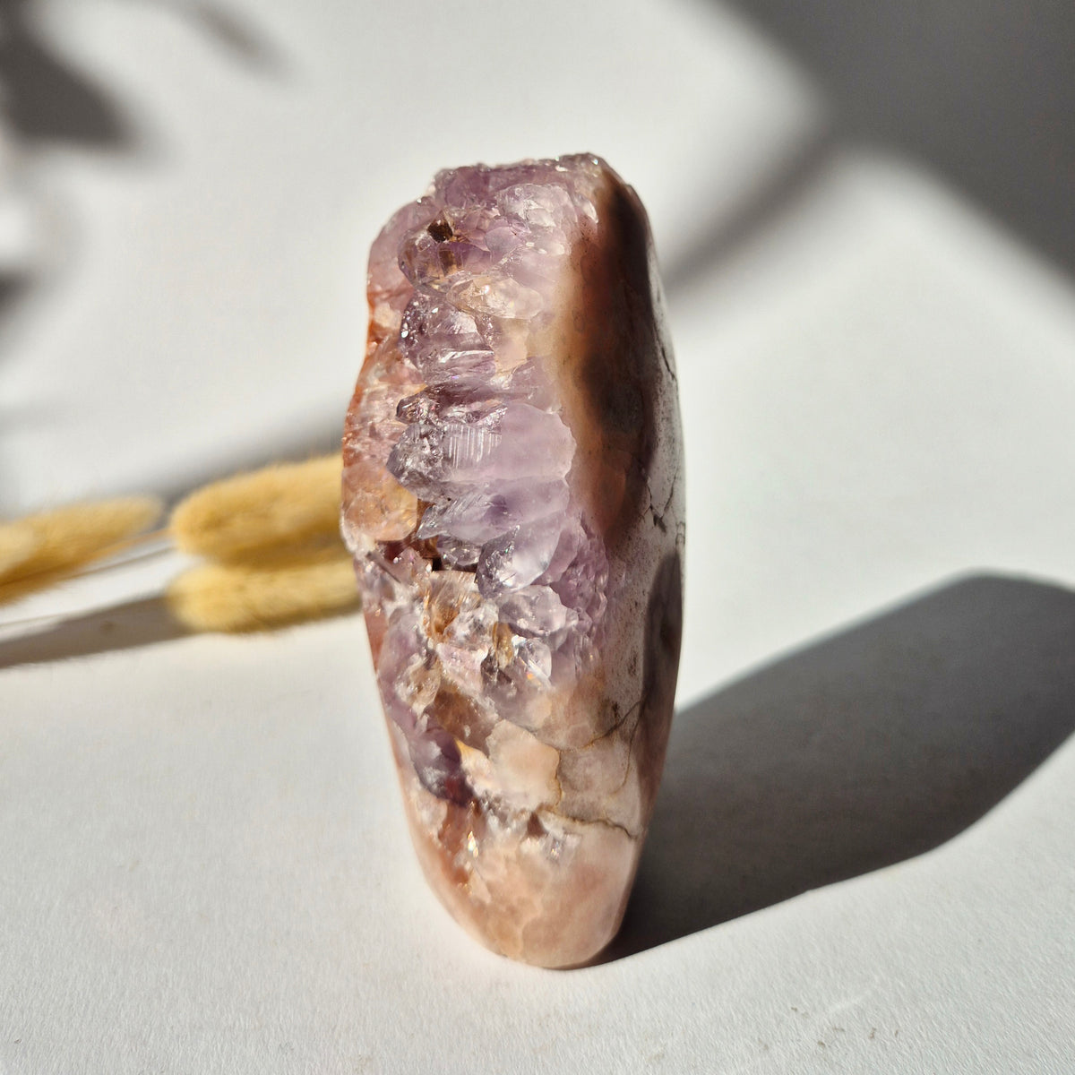 Roze Amethist Druzy Freeform 433gram – Natuurlijke Pink Amethyst uit Brazilië