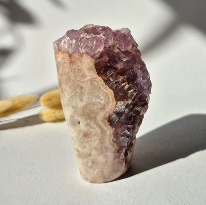 Roze Amethist Druzy Freeform 433gram – Natuurlijke Pink Amethyst uit Brazilië