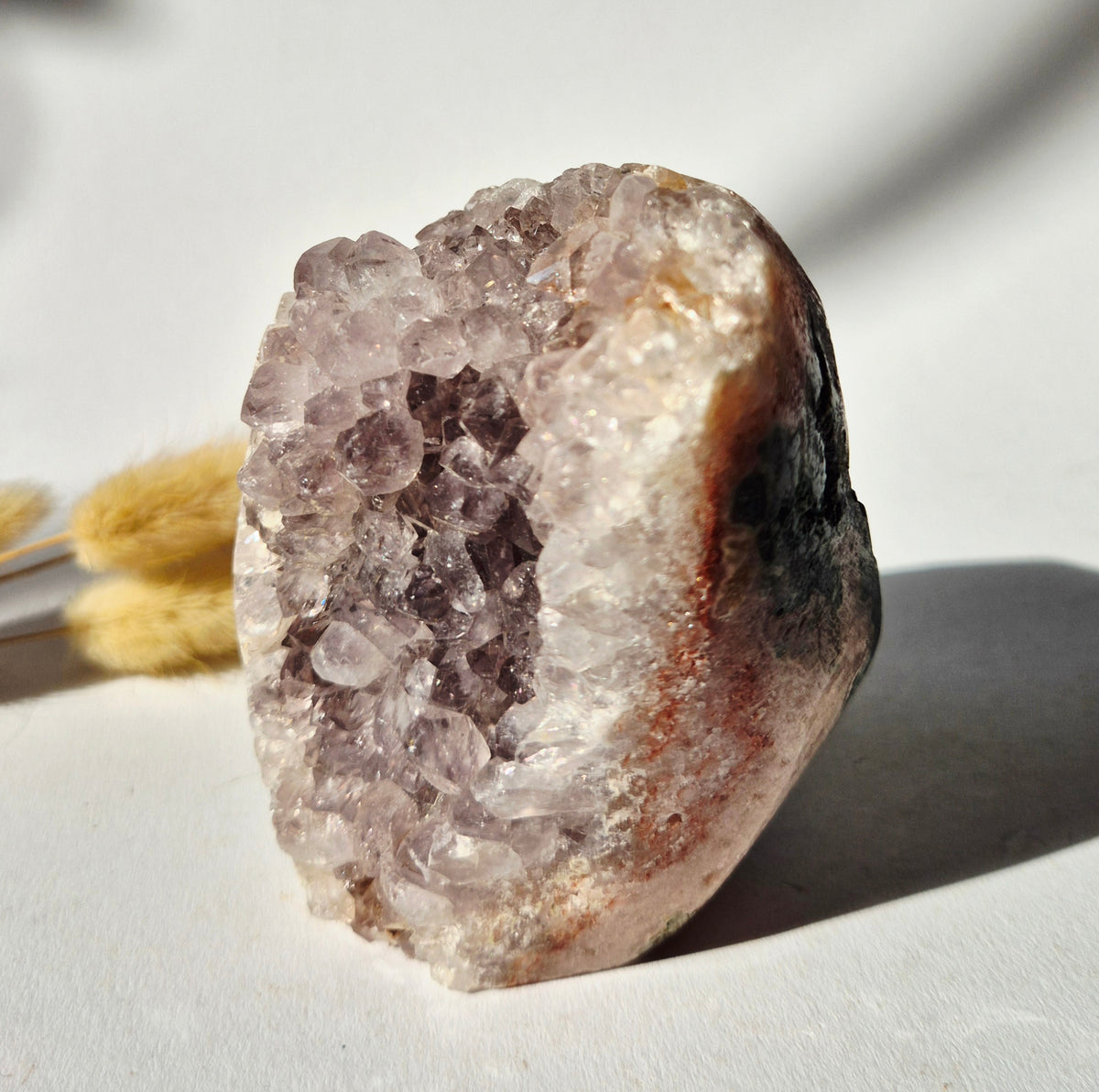 Roze Amethist Druzy Freeform 541gram – Natuurlijke Pink Amethyst uit Brazilië