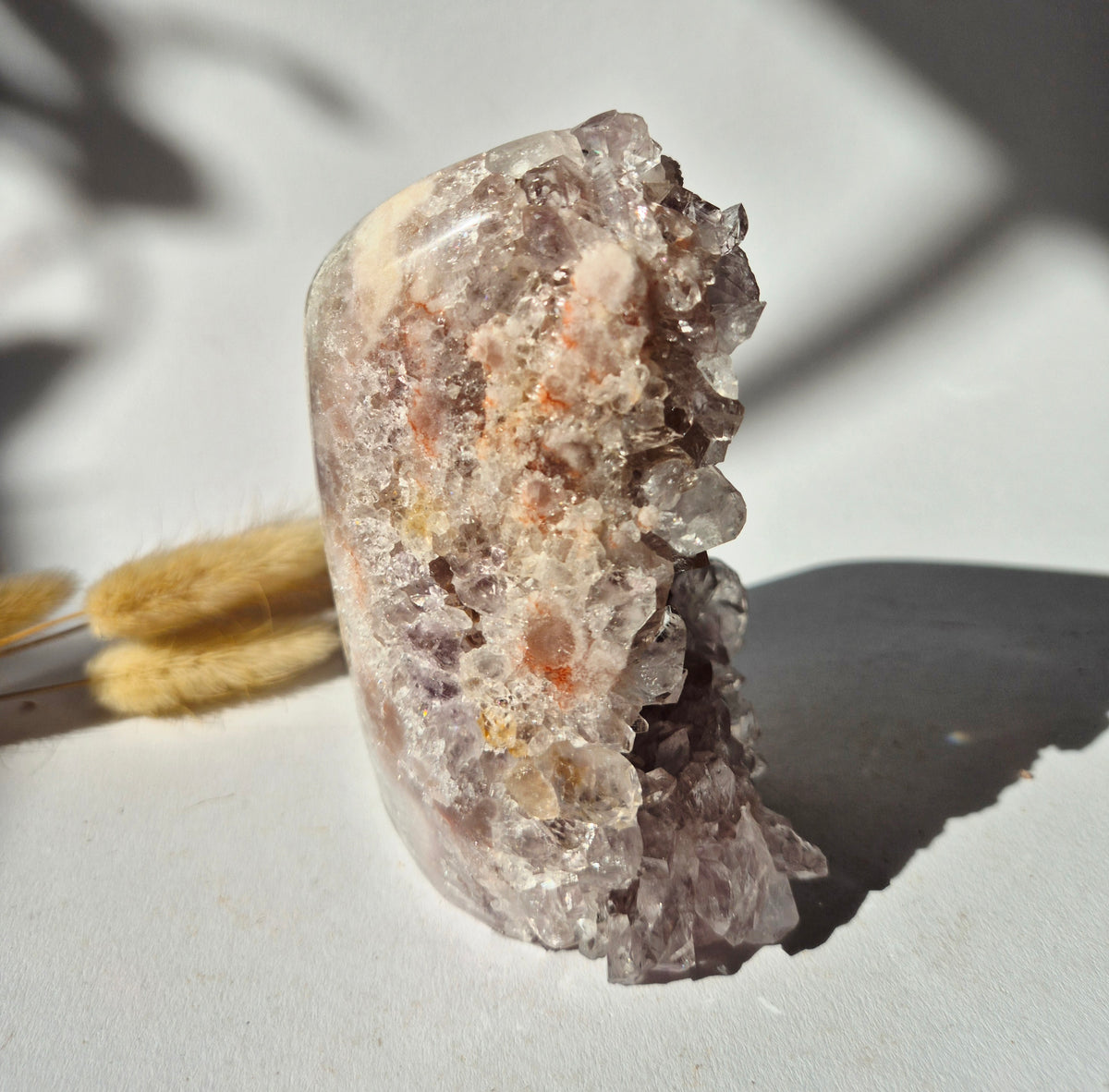 Roze Amethist Druzy Freeform 780gram – Natuurlijke Pink Amethyst uit Brazilië