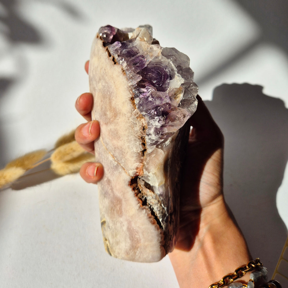 Roze Amethist Druzy Freeform 1118gram – AA+ Natuurlijke Pink Amethyst uit Brazilië