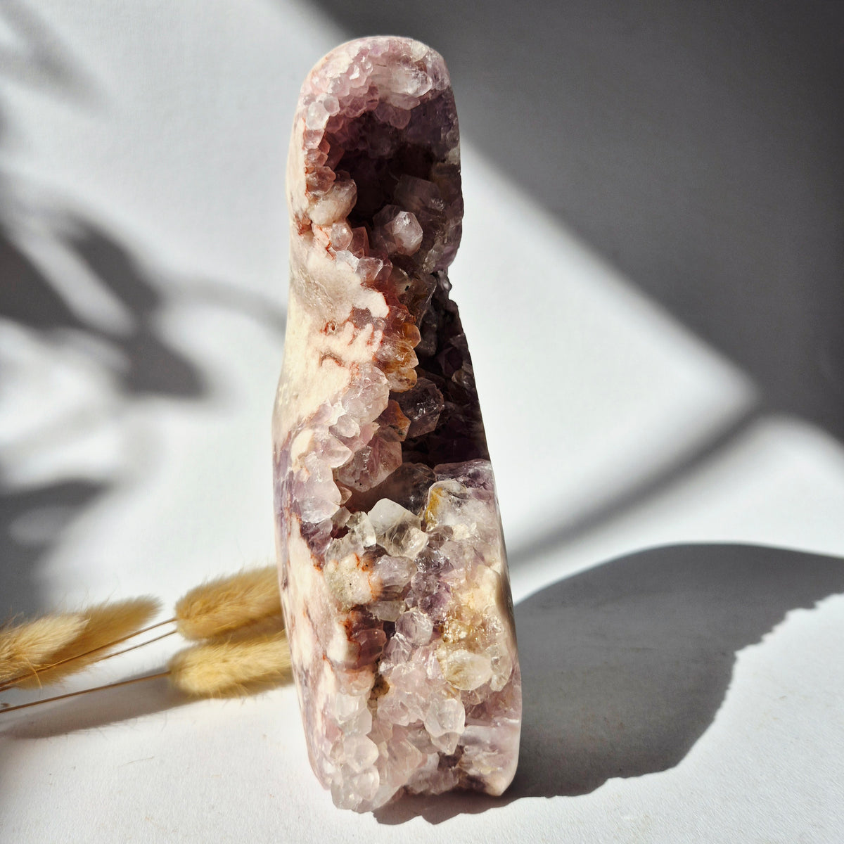 Roze Amethist Druzy Freeform 1100gram – AA+ Natuurlijke Pink Amethyst uit Brazilië