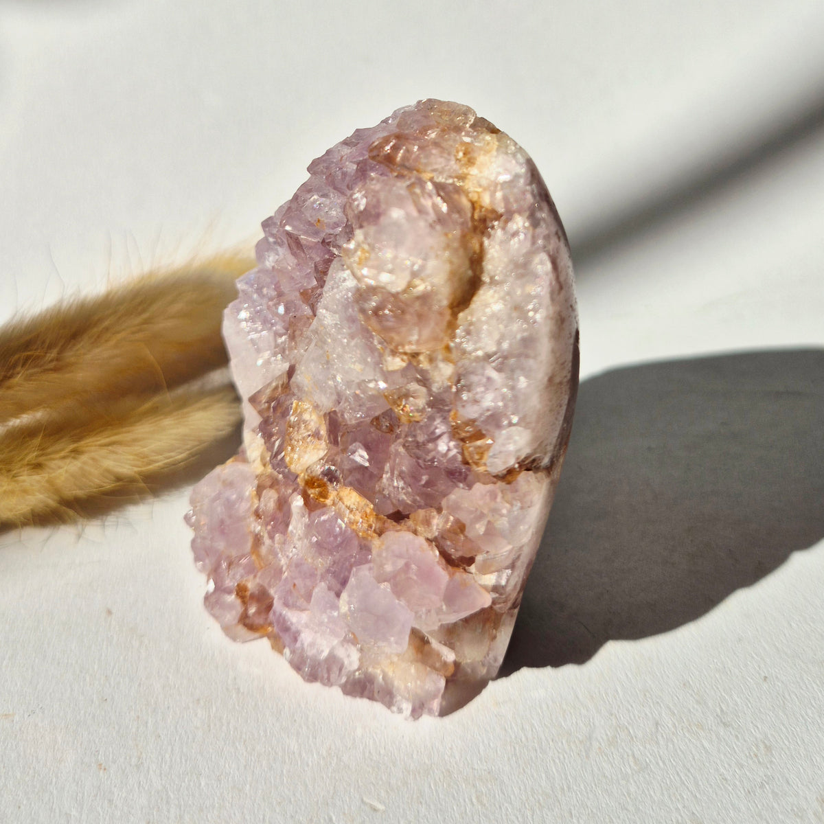 Roze Amethist Druzy Freeform 228gram – AA+ Natuurlijke Pink Amethyst uit Brazilië