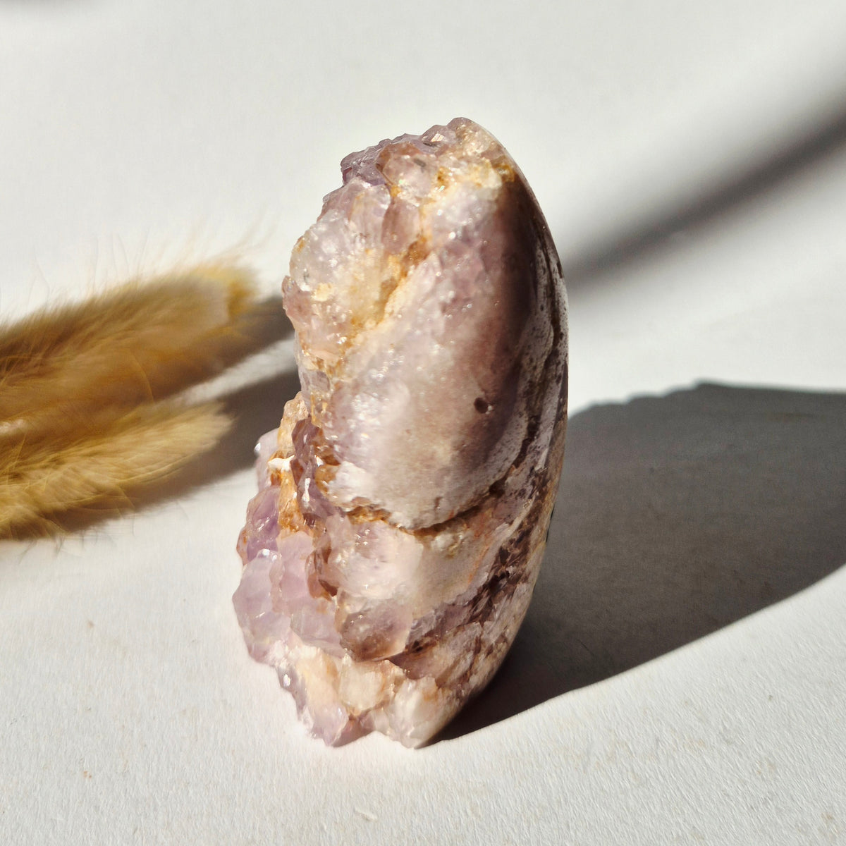 Roze Amethist Druzy Freeform 228gram – AA+ Natuurlijke Pink Amethyst uit Brazilië