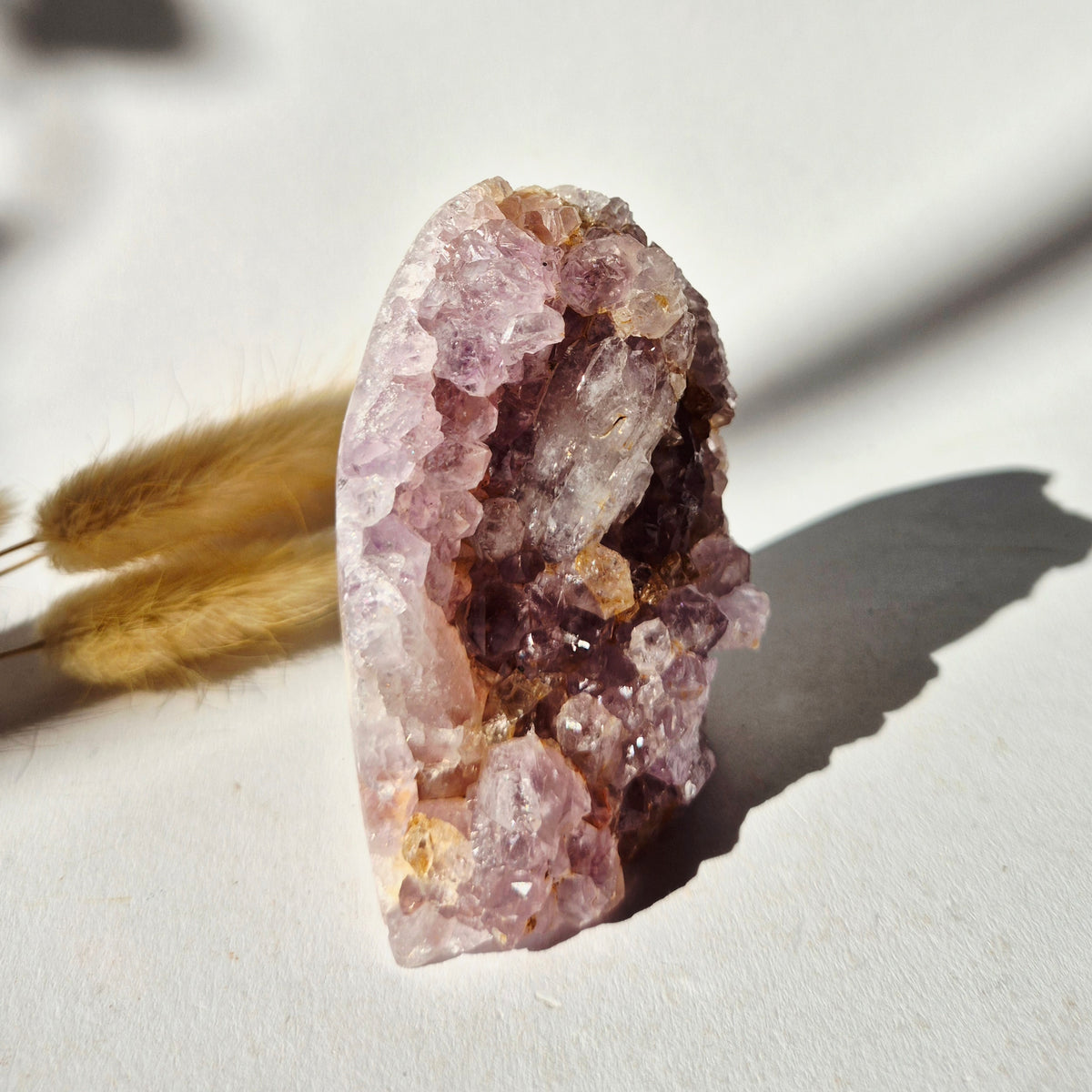 Roze Amethist Druzy Freeform 228gram – AA+ Natuurlijke Pink Amethyst uit Brazilië