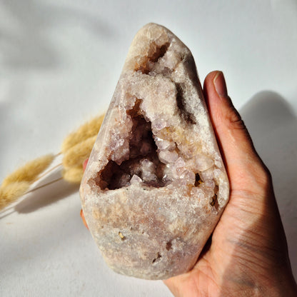 Roze Amethist Druzy Freeform 654gram – AA+ Natuurlijke Pink Amethyst uit Brazilië