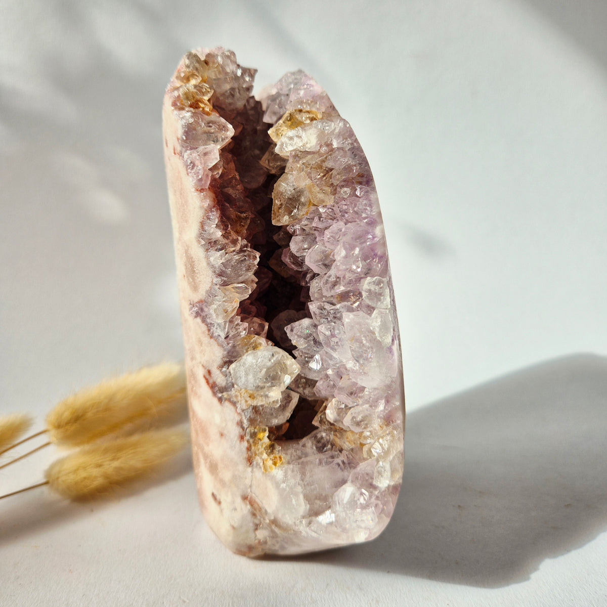 Roze Amethist Druzy Freeform 822Gram – AA+ Natuurlijke Pink Amethyst uit Brazilië