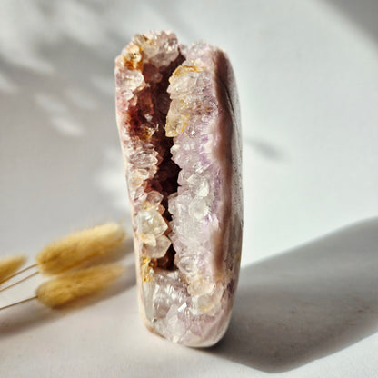 Roze Amethist Druzy Freeform 822Gram – AA+ Natuurlijke Pink Amethyst uit Brazilië