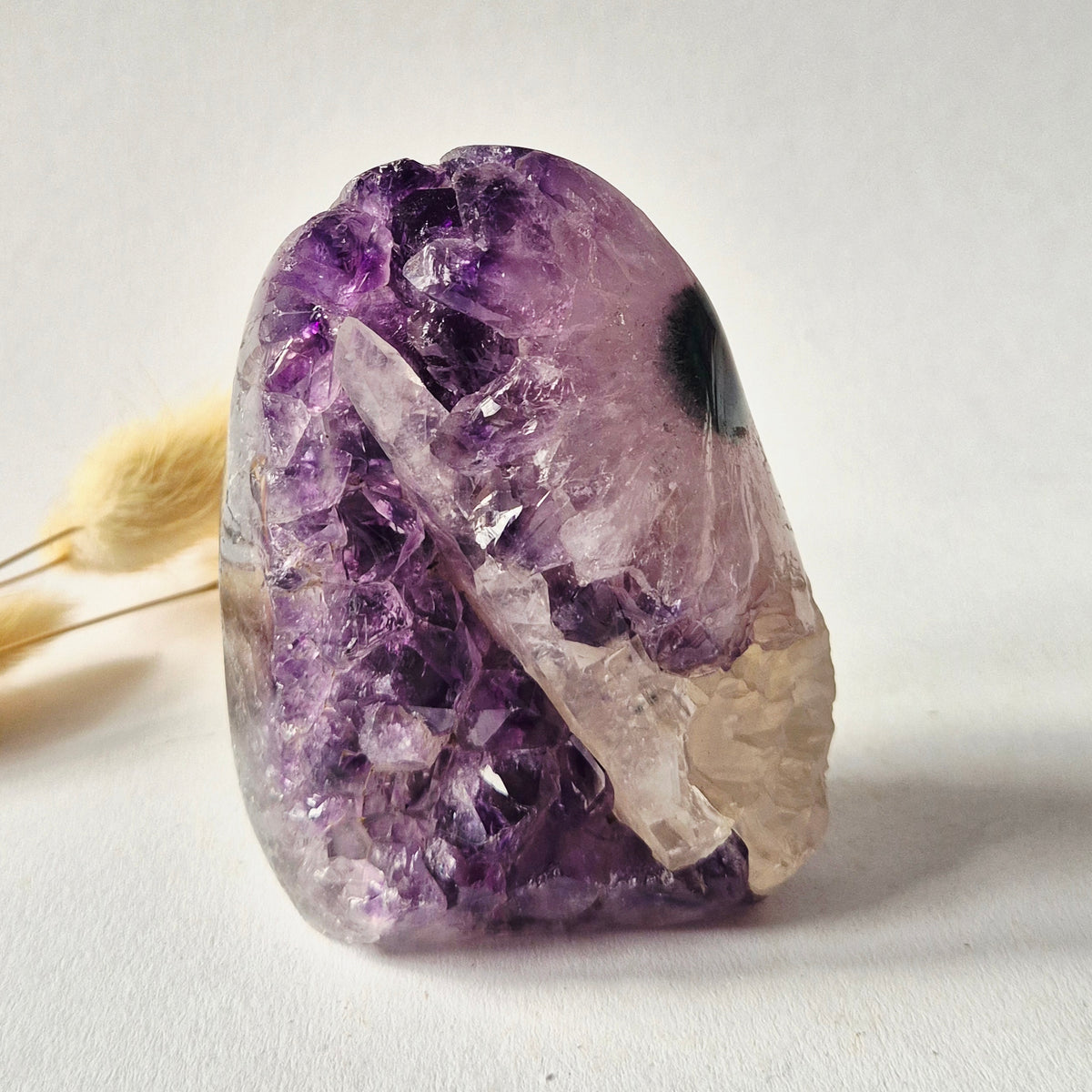 XL Gemstone Raw Amethyst Cathedral Cluster – #13 1542 grams