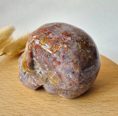 XL Ocean Jasper Skull  300g – 8 cm Edelsteen Schedel