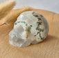 Mosagaat Skull Carving #2 | 5–6 cm Geslepen Edelsteen