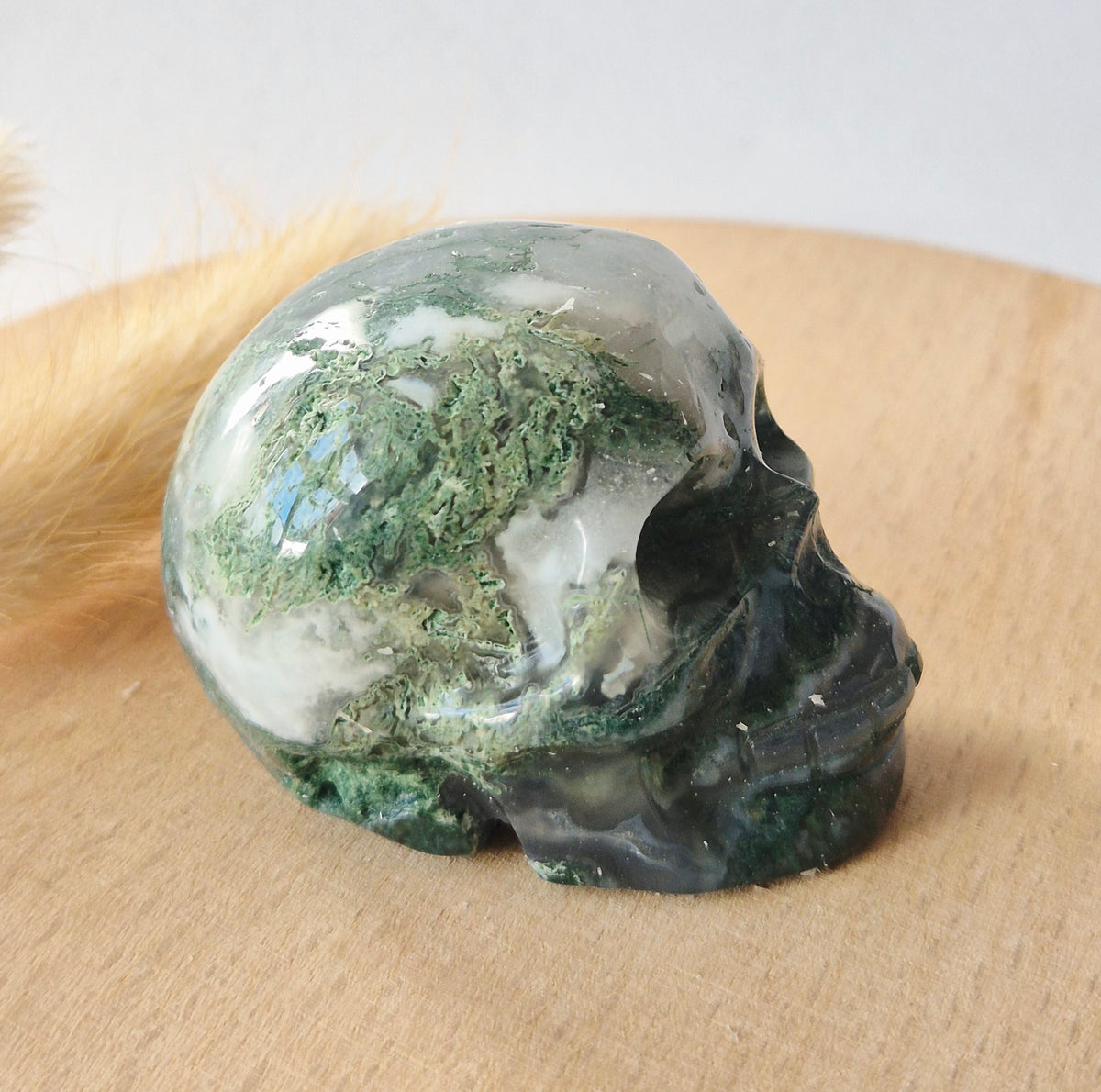 Edelsteinschädel Candy Fluoritschädel #8 | 374g – 7,5x6x5cm