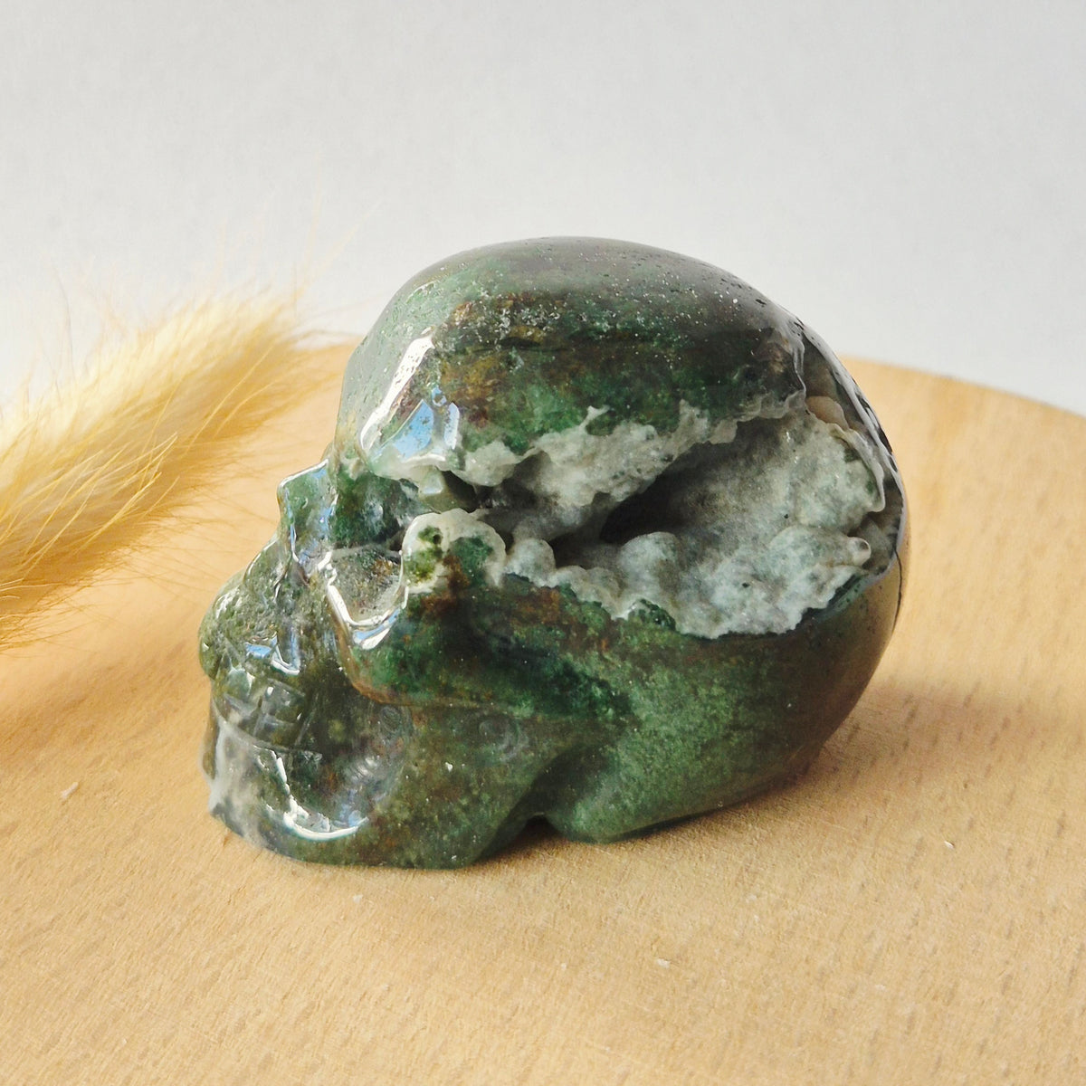 Edelsteinschädel Candy Fluoritschädel #8 | 374g – 7,5x6x5cm
