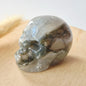 Mosagaat Skull Carving #9 | 5–6 cm Geslepen Edelsteen