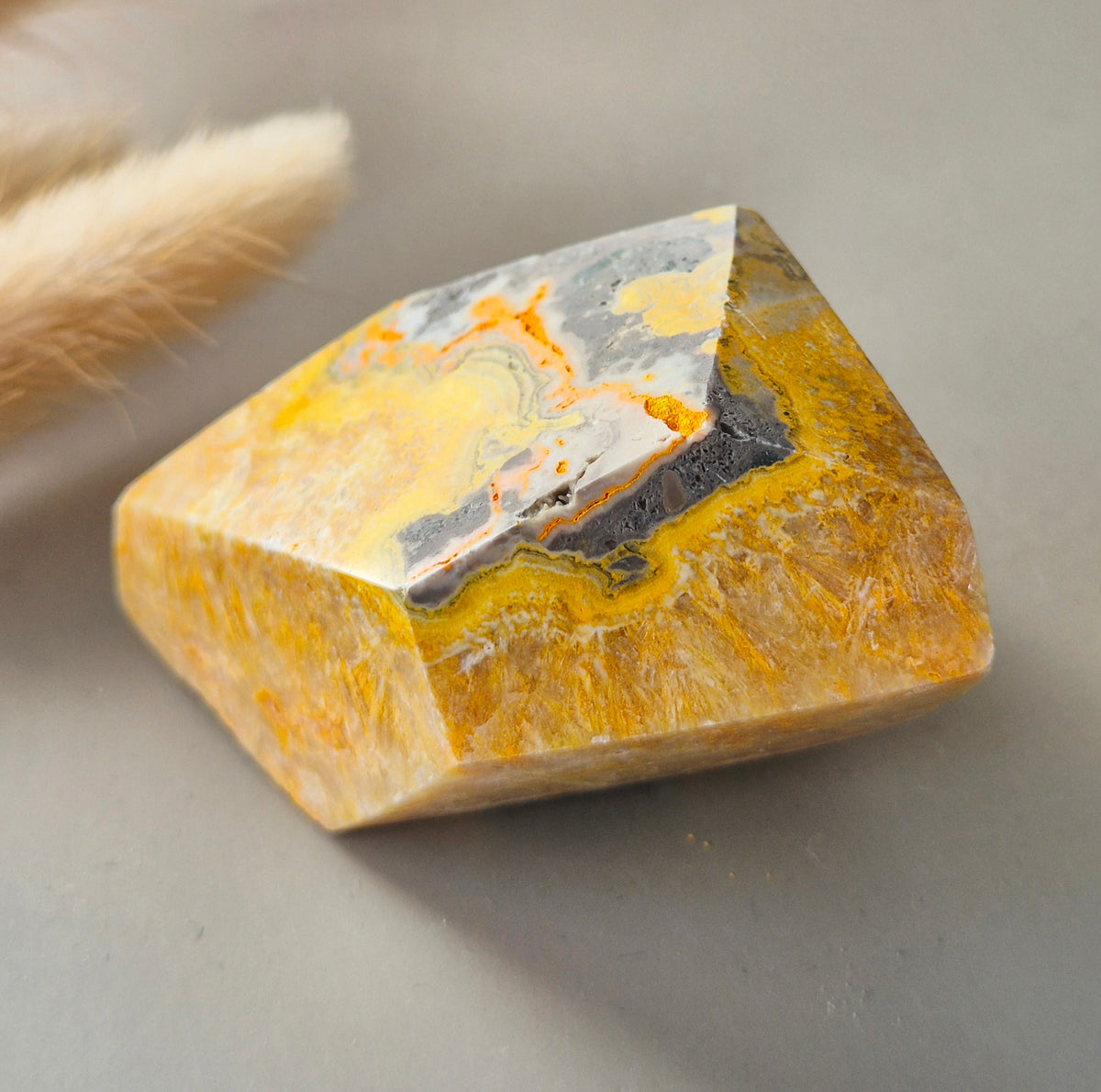 Gemstone Rhodonite Obelisk Tower - 8-10cm