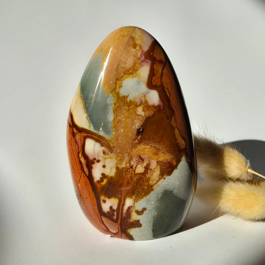 Edelsteen Spiritueel Statement piece Polychrome Ocean Jasper Freeform – 556g