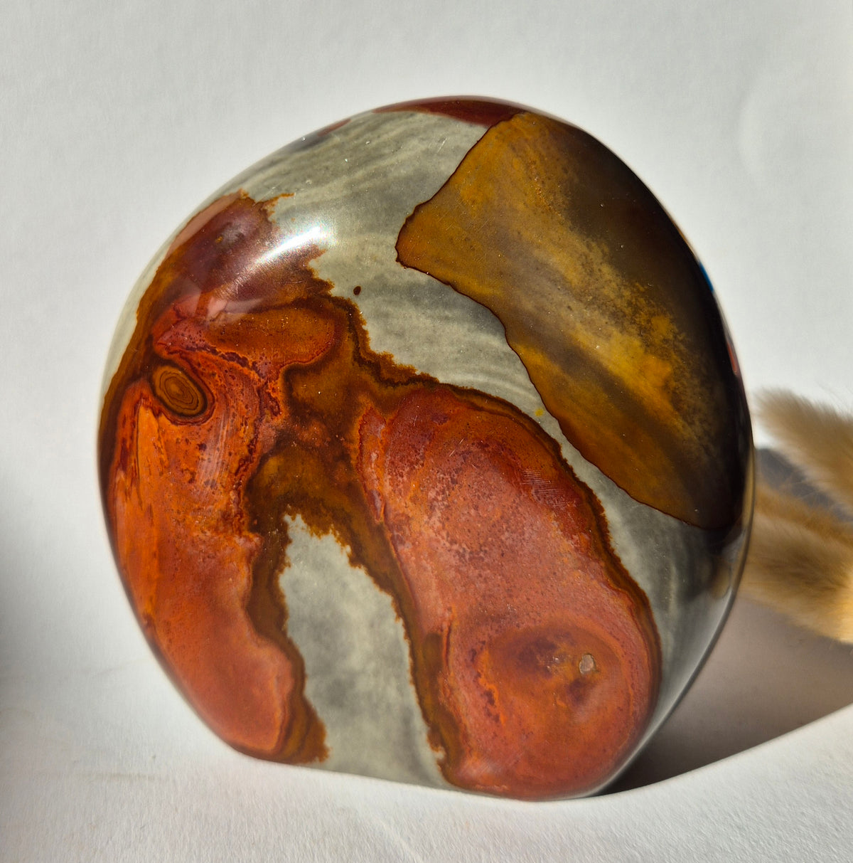 Edelsteen Spiritueel Statement piece Polychrome Ocean Jasper Freeform – 734g
