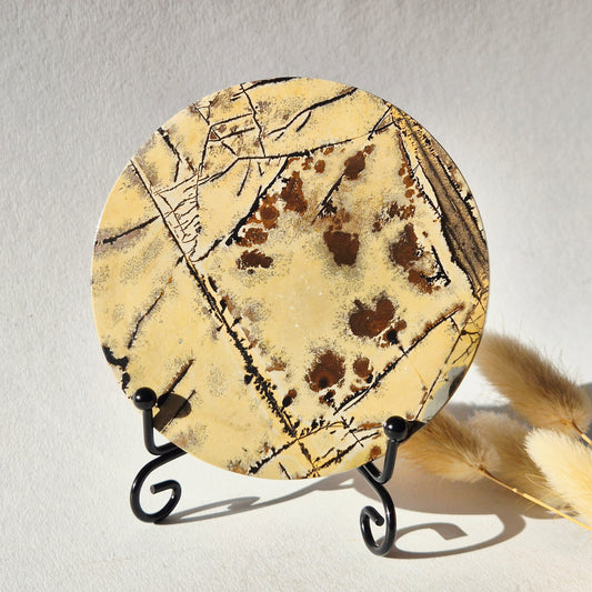 Picture Jasper Schijf op Metalen Standaard – ca. 10 cm #4