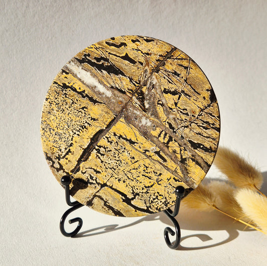 Picture Jasper Schijf op Metalen Standaard – ca. 10 cm #6