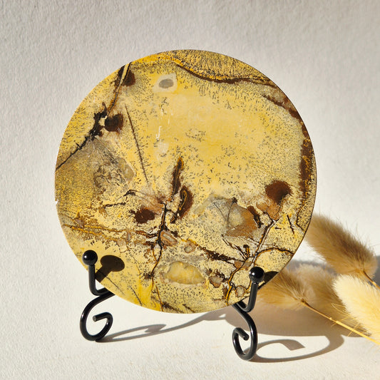 Picture Jasper Schijf op Metalen Standaard – ca. 10 cm #9