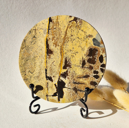 Picture Jasper Schijf op Metalen Standaard – ca. 10 cm #10