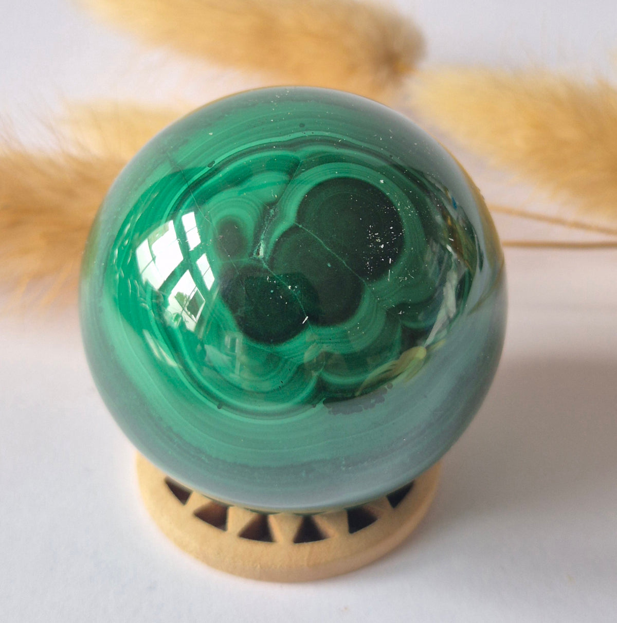 Malachiet Edelsteen Bol – 50 mm | 175 gram