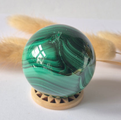 Malachiet Edelsteen Bol – 50 mm | 186 gram