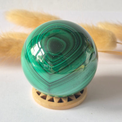 Malachiet Edelsteen Bol – 50 mm | 186 gram