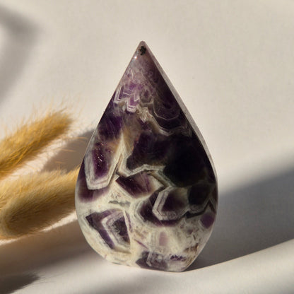 Dream Amethyst - Teardrop Drop Standing Gemstone Crystal - G. 173gram