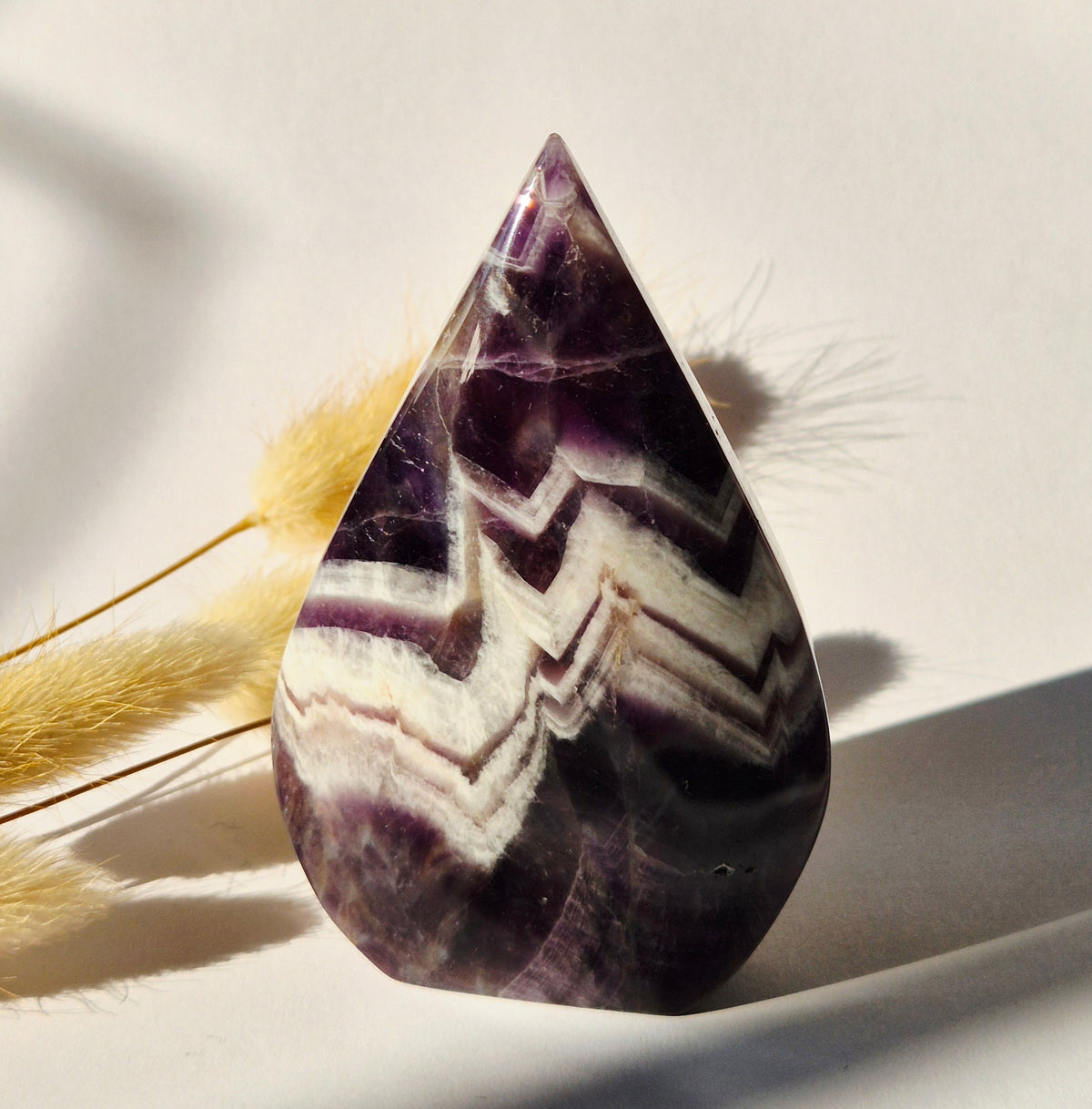Dream Amethyst - Teardrop Drop Standing Gemstone Crystal - G. 173gram