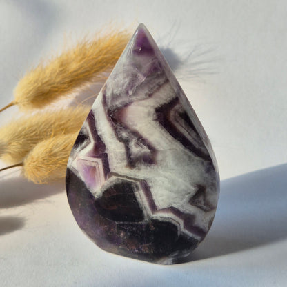 Dream Amethyst - Teardrop Drop Standing Gemstone Crystal - G. 173gram