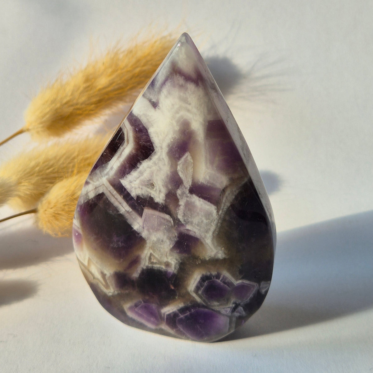 Dream Amethyst - Teardrop Drop Standing Gemstone Crystal - G. 173gram