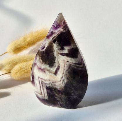 Dream Amethyst - Teardrop Drop Standing Gemstone Crystal - G. 173gram