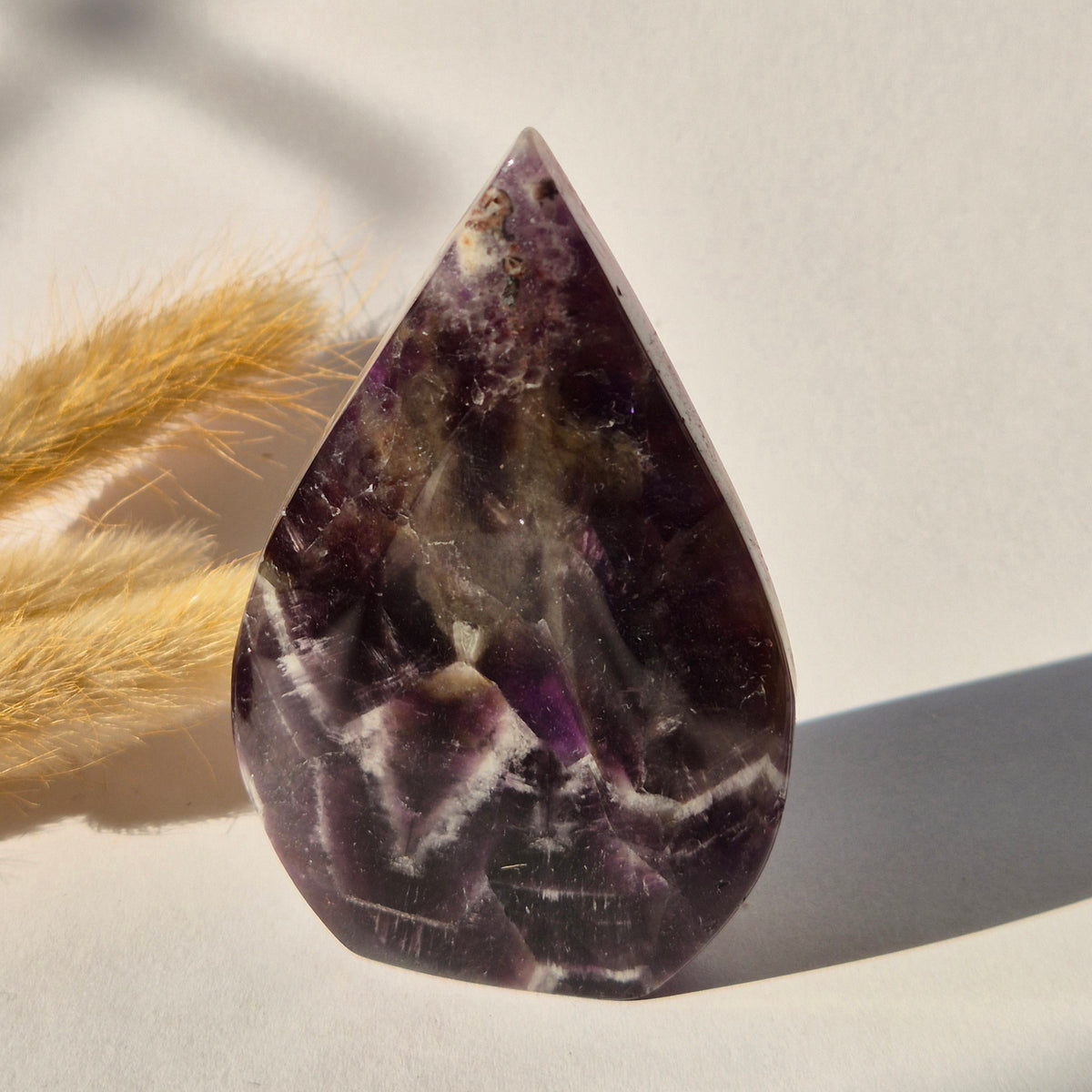 Dream Amethyst - Teardrop Drop Standing Gemstone Crystal - G. 173gram