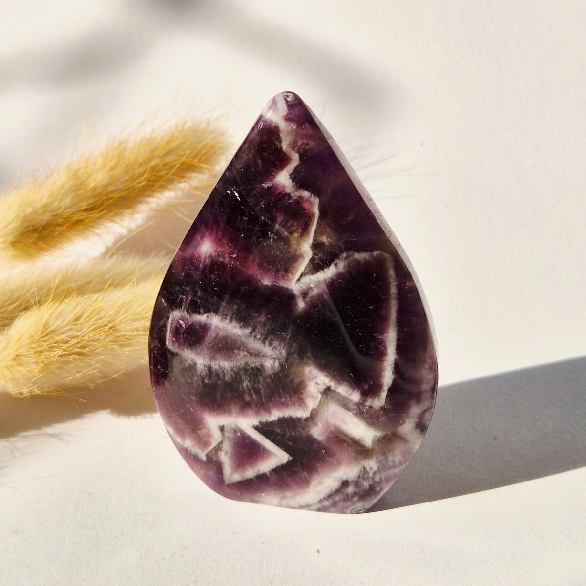 Dream Amethyst - Teardrop Drop Standing Gemstone Crystal - G. 173gram